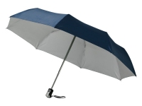 Зонт складной «Alex», темно-синий/серебристый, полиэстер