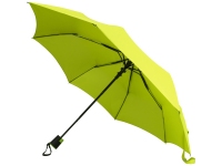 Зонт складной «Wali», зеленое яблоко, полиэстер/металл/стекловолокно/прорезиненный пластик