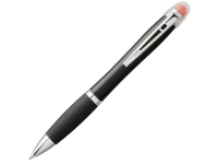 Ручка пластиковая шариковая «Nash», черный/серебристый/оранжевый, АБС пластик