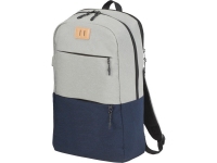 Рюкзак «Cason» для ноутбука 15", светло-серый/темно-синий, полиэстер