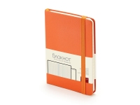 Блокнот А6 «Megapolis Journal», оранжевый, искусственная кожа на бумажной основе