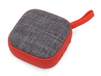 Портативная колонка «Arietta», красный/серый, пластик с покрытием soft-touch, полиэстер