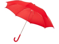 Зонт-трость «Nina» детский, красный, купол- полиэстер, каркас-сталь, спицы- стекловолокно, ручка-пластик
