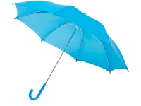 Зонт-трость «Nina» детский, голубой, купол- полиэстер, каркас-сталь, спицы- стекловолокно, ручка-пластик