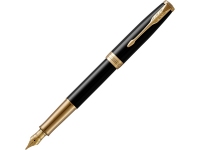 Ручка перьевая Parker Sonnet Core Black Lacquer GT, черный/золотистый