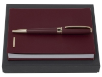 Подарочный набор Essential Lady: ручка шариковая, блокнот А6, HUGO BOSS, ручка- латунь/лак, блокнот- бумага/PU