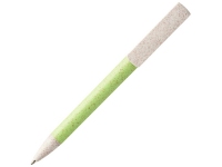 Ручка-подставка шариковая «Medan» из пшеничной соломы, зеленое яблоко, пшеничная солома/АБС пластик