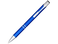 Ручка металлическая шариковая «Moneta» с анодированным покрытием, cиний, корпус- алюминий, детали- АБС пластик, клип- сталь