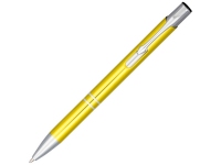 Ручка металлическая шариковая «Moneta» с анодированным покрытием, желтый, корпус- алюминий, детали- АБС пластик, клип- сталь