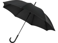 Зонт-трость «Kaia», черный, купол- полиэстер, каркас- стекловолокно, стержень- металл
