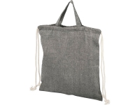 Сумка-рюкзак «Pheebs» из переработанного хлопка, 150 г/м?, черный, переработанный хлопок