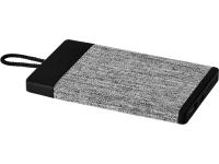 Портативное зарядное устройство «Weave», 4000 mAh, черный, АБС пластик/ткань