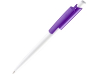 Ручка пластиковая шариковая «Vini White», белый/фиолетовый, пластик