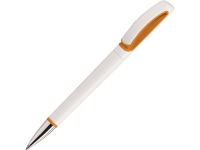 Ручка пластиковая шариковая «Tek», белый/оранжевый, пластик