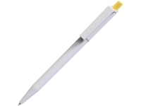 Ручка пластиковая шариковая «Xelo White», белый/желтый, пластик