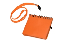 Блокнот А6 «Журналист» с ручкой, оранжевый, полипропилен