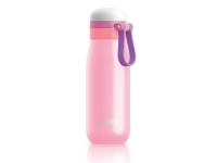 Бутылка вакуумная Zoku, розовый, нержавеющая сталь, полипропилен, термопластичный полиуретан