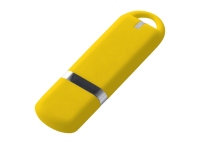 USB 2.0- флешка на 32 Гб, soft-touch, желтый