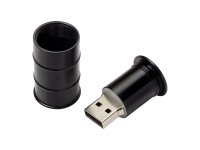 USB 2.0- флешка на 32 Гб «Бочка», черный