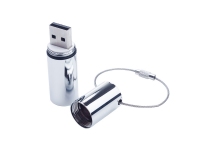 USB 2.0- флешка на 32 Гб «Цилиндр», серебристый