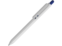 Ручка пластиковая шариковая «Lio White», белый/темно-синий, пластик