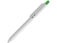 Ручка пластиковая шариковая «Lio White», белый/зеленый, пластик