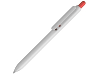 Ручка пластиковая шариковая «Lio White», белый/красный, пластик