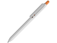 Ручка пластиковая шариковая «Lio White», белый/оранжевый, пластик