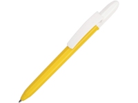 Ручка пластиковая шариковая «Fill Classic», желтый/белый, пластик