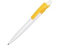 Ручка пластиковая шариковая «Maxx White», белый/желтый, пластик