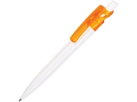 Ручка пластиковая шариковая «Maxx White Bis», белый/оранжевый, пластик