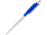 Ручка пластиковая шариковая «Vini White Bis», белый/синий, пластик