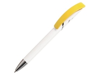Ручка пластиковая шариковая «Starco White», белый/желтый, пластик