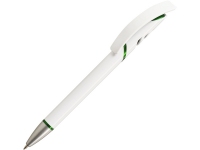 Ручка пластиковая шариковая «Starco Metalic», белый/зеленый, пластик