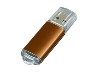 USB 3.0- флешка на 32 Гб с прозрачным колпачком, коричневый