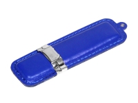USB 3.0- флешка на 128 Гб классической прямоугольной формы, синий/серебристый