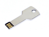 USB 2.0- флешка на 8 Гб в виде ключа, серебристый