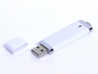 USB 3.0- флешка промо на 32 Гб прямоугольной классической формы, белый