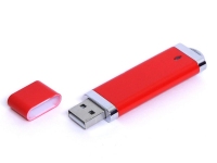 USB 3.0- флешка промо на 32 Гб прямоугольной классической формы, красный