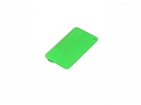 USB 2.0- флешка на 64 Гб в виде пластиковой карточки, зеленый