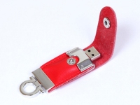 USB 2.0- флешка на 64 Гб в виде брелока, красный