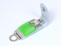 USB 2.0- флешка на 64 Гб в виде брелока, зеленый