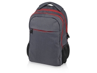 Рюкзак «Metropolitan» с красной подкладкой, серый/красный, полиэстер