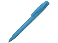Ручка шариковая пластиковая «Coral Gum », soft-touch, голубой, пластик