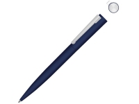 Ручка шариковая металлическая «Brush Gum», soft-touch, темно-синий, металл