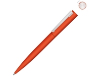 Ручка шариковая металлическая «Brush Gum», soft-touch, оранжевый, металл