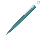 Ручка шариковая металлическая «Brush Gum», soft-touch, бирюзовый, металл