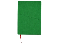 Ежедневник недатированный А5 «Barcelona», зеленый, искусственная кожа, фактура лён
