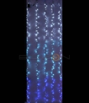 Светодиодный занавес 2x1,6м. бегущий огонь белый-небесно-голубой-синий, прозрачный провод 24В ESI150-SH10-1WB