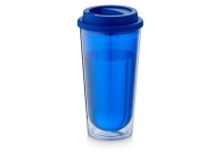 Термокружка «Kota», синий прозрачный/синий, пластик